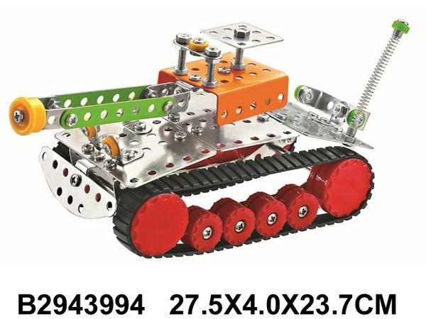 2943994/Конструктор "Танк", 175 деталей, металлический, в/к 27,5*4*23,7 см/12 №1(1)