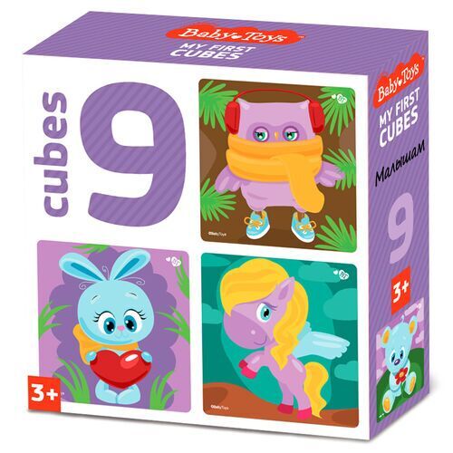 05495/Кубики "Малышам" (без обклейки) 9 шт Baby Toys/9 05495/Кубики "Малышам" (без обклейки) 9 шт Baby Toys/9