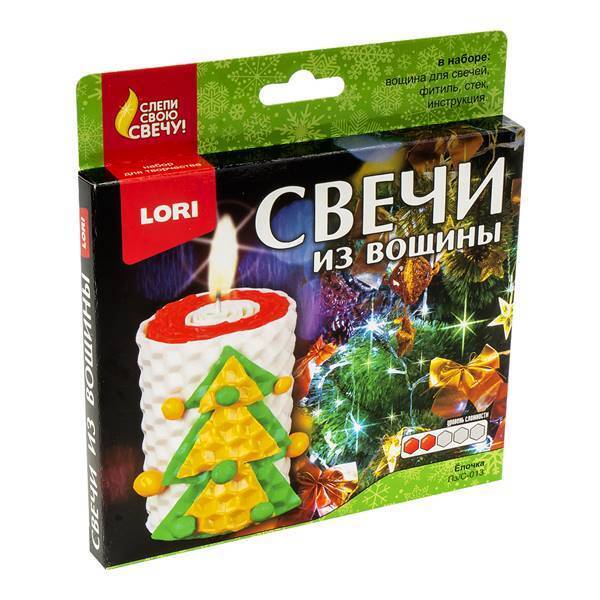 Пз/С-013/Свечи из вощины "Ёлочка"/53 №1(1)