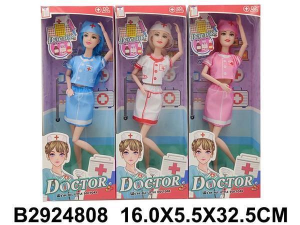 2924808/Кукла, 3 вида в ассортименте, в/к 12*4,5*32,5 см/12